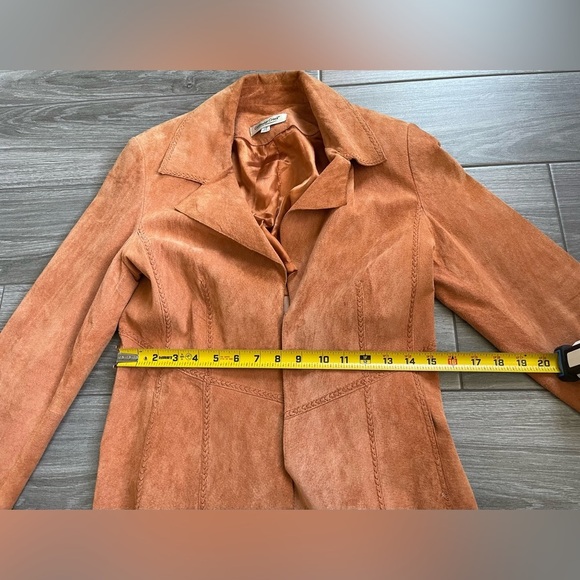 70’s Style Western Leather Jacket-Vintage Coat in Rust,Size 10•••Long Line - Picture 16 of 16